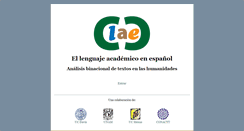 Desktop Screenshot of lenguajeacademico.info